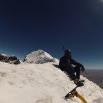 Guillaume au sommet du Parinacota
